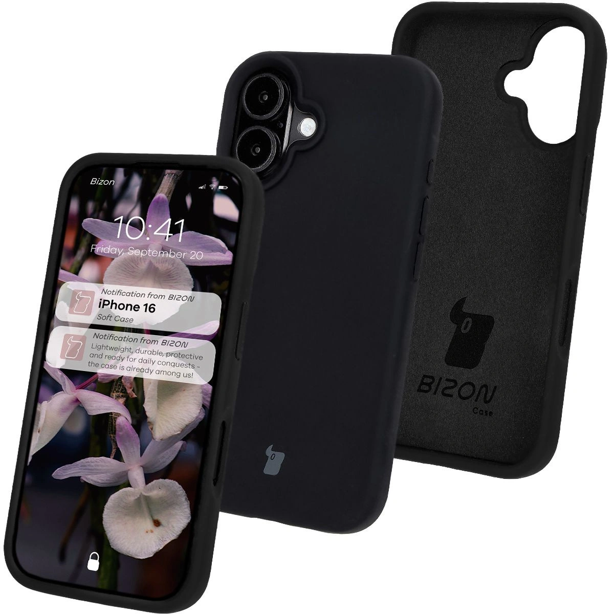 Bizon Soft Case Apple iPhone 16 black