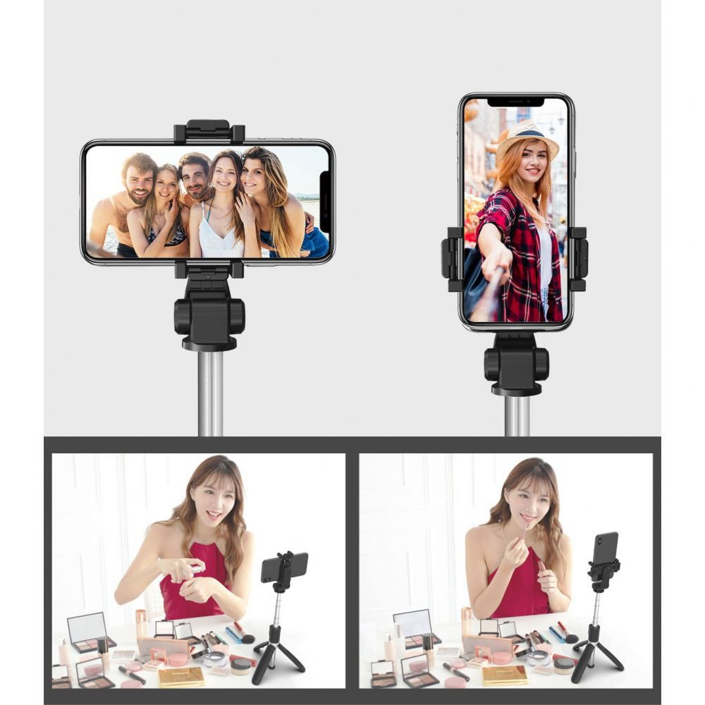 Tech-Protect L02S Wireless Selfie Stick Tripod Black