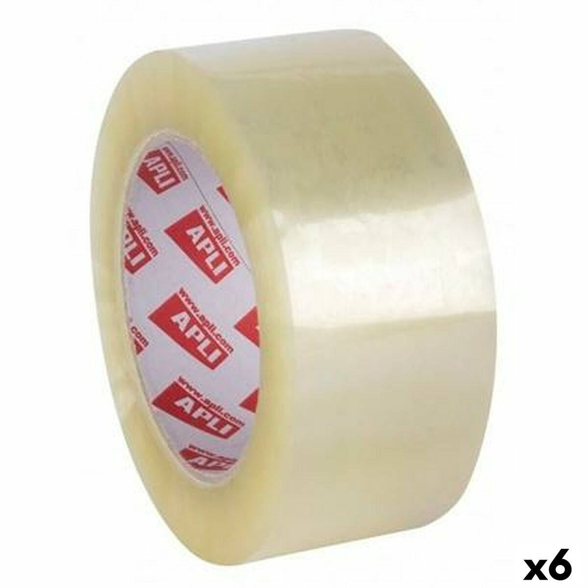 Taśma przylepna Apli 48 mm x 132 m Przezroczysty (6 Sztuk)