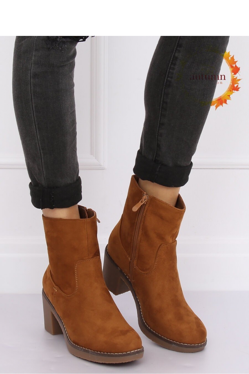  Heel boots model 135427 Inello  brown