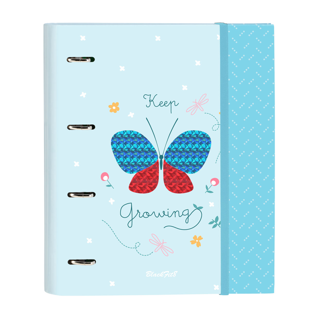 Ring binder BlackFit8 Light Blue A4 Butterfly