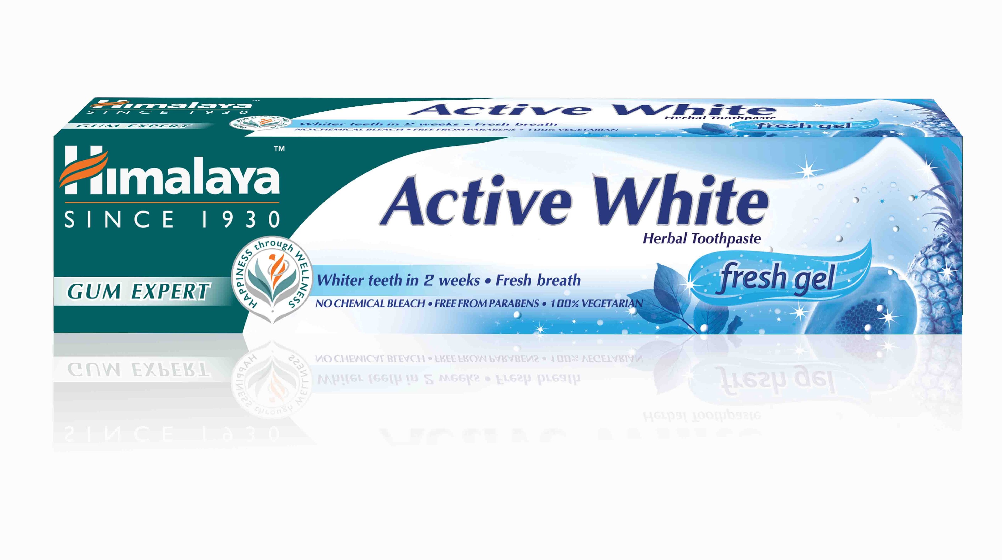 HIMALAYA Herbal Ziołowa Pasta do zębów wybielająca w żelu Active White - Gum Expert  75ml