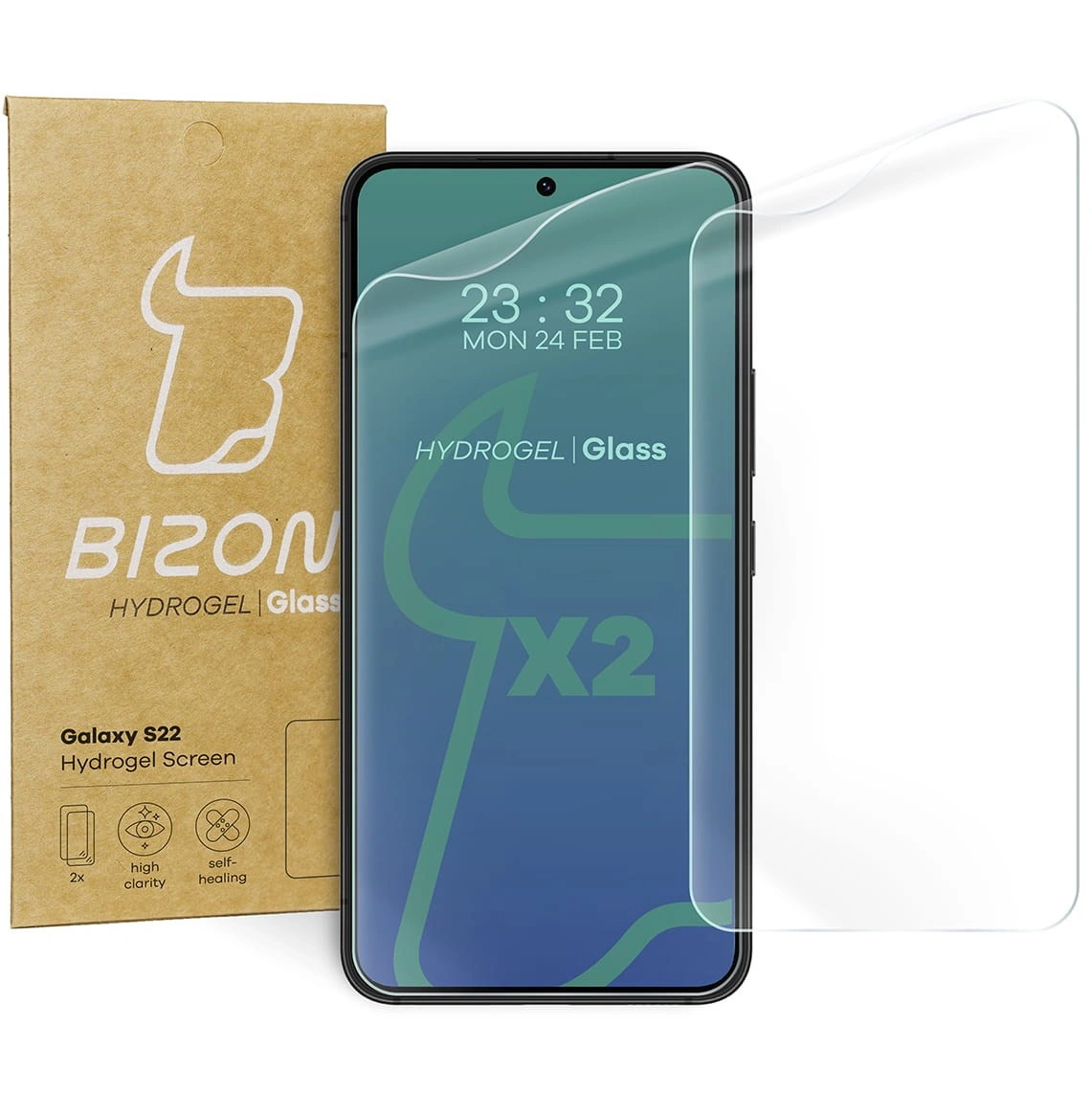 Bizon Glass Hydrogel Samsung Galaxy S22 [2 PACK]