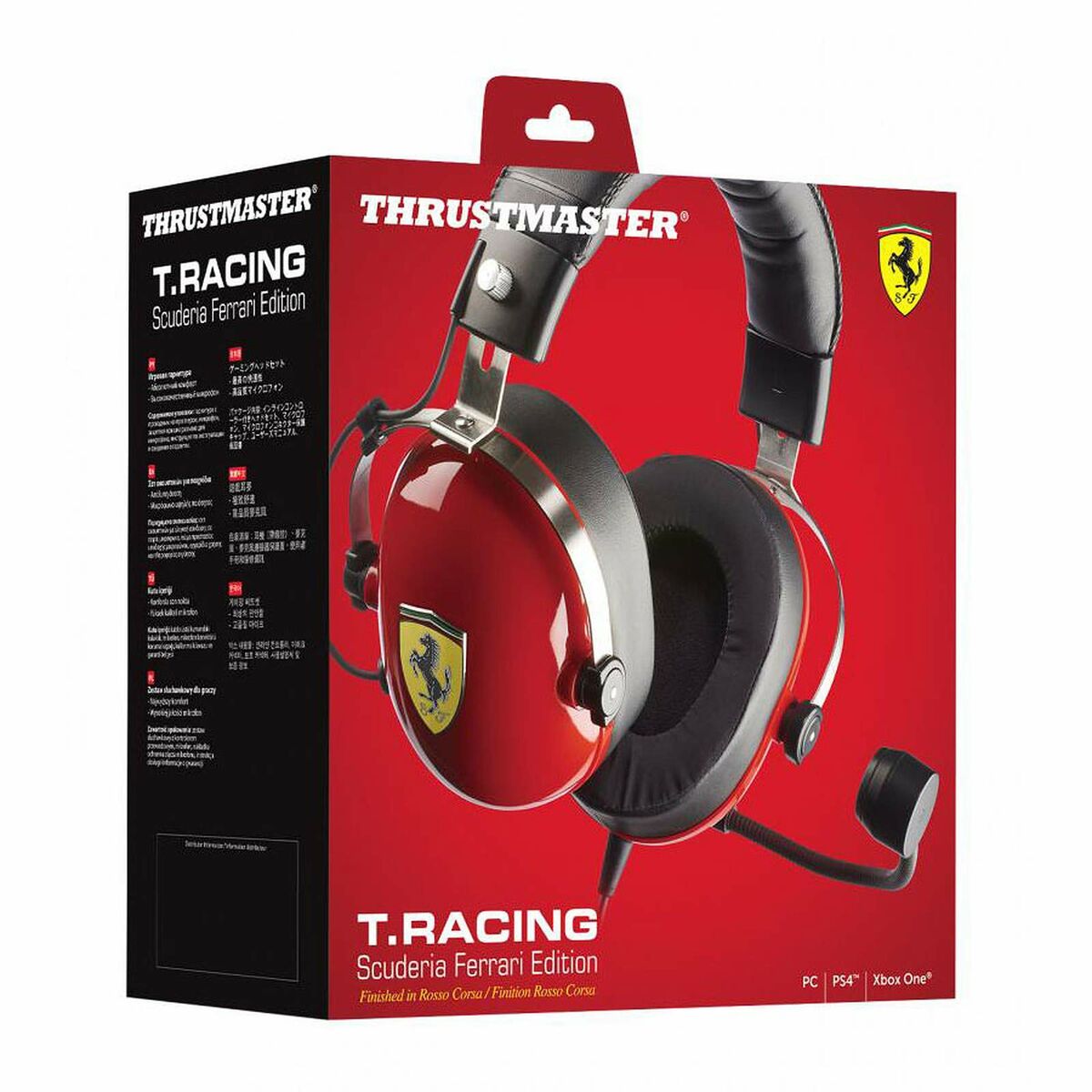 Słuchawki z Mikrofonem Gaming Thrustmaster T.Racing Scuderia Ferrari Edition-DTS Czerwony