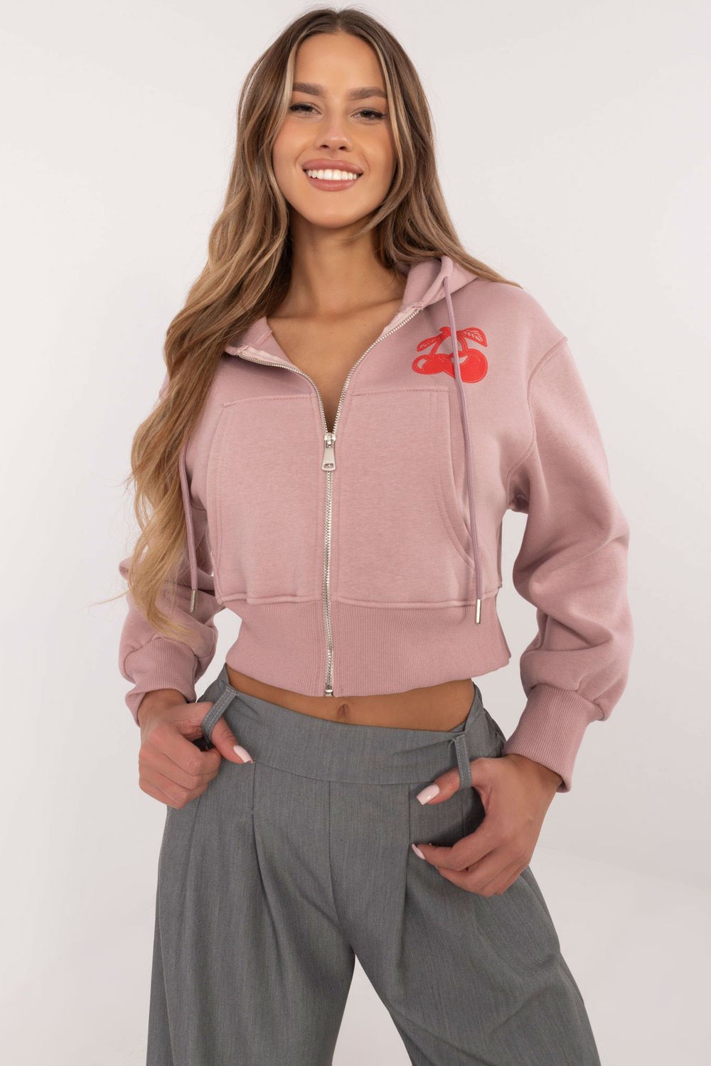  Sweatshirt model 204418 Factory Price  pink