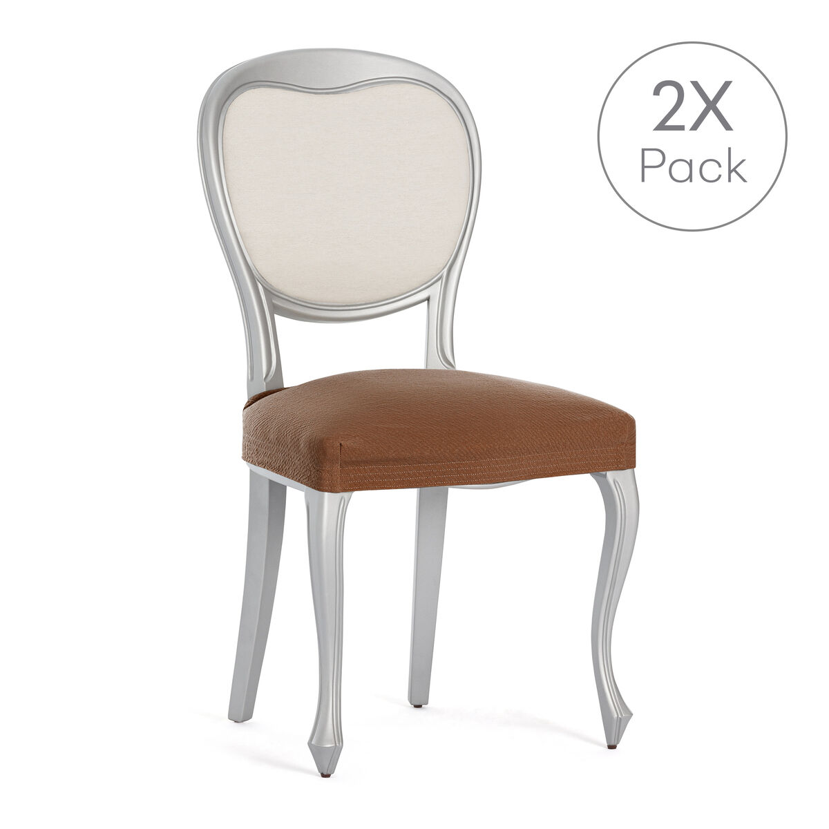 Chair Cover Eysa BRONX Terracotta 50 x 5 x 50 cm 2 Units