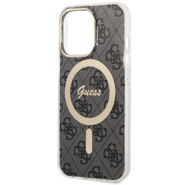 Guess GUHMP13LH4STK Apple iPhone 13 Pro black hardcase 4G MagSafe