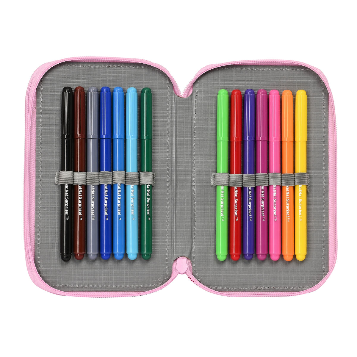 Double Pencil Case Na!Na!Na! Surprise Sparkles Pink (28 pcs)