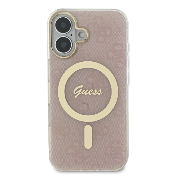 Guess GUHMP16MH4STP Apple iPhone 16 Plus hardcase IML 4G MagSafe pink