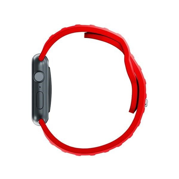 3MK Silicone Watch Strap Apple Watch 4/5/6/7/8/9/SE/Ultra 42/44/45/49mm red