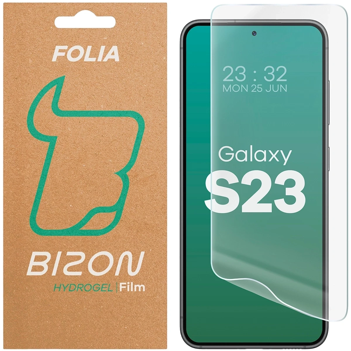 Folia hydrożelowa na ekran Bizon Glass Hydrogel Front do Samsung Galaxy S23