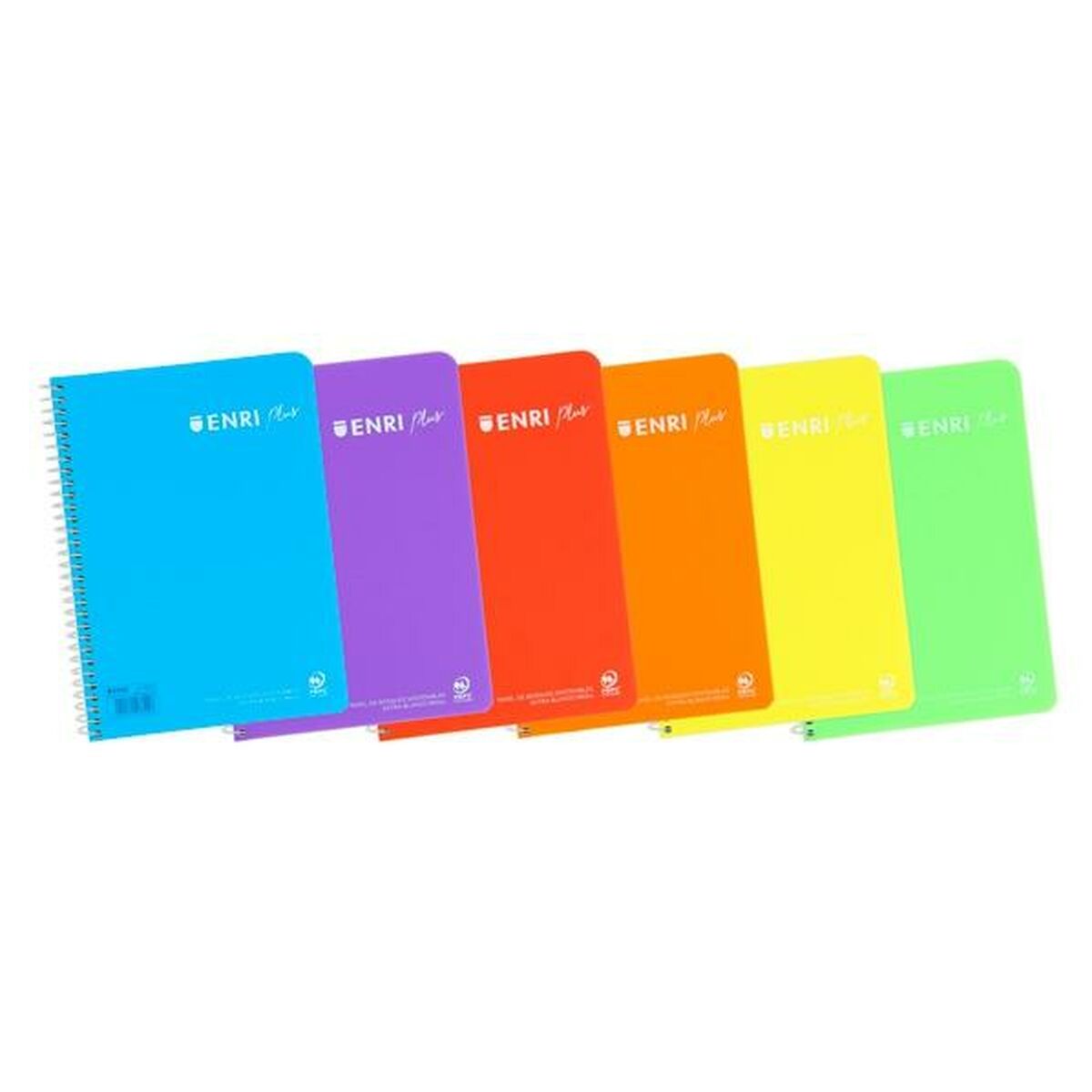 Notebook ENRI Multicolour 80 Sheets Din A4 (5 Units)