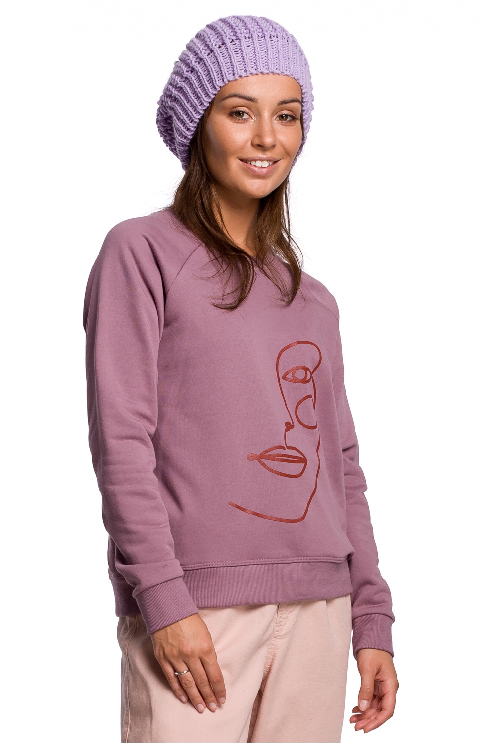  Beret model 148901 BE Knit  violet