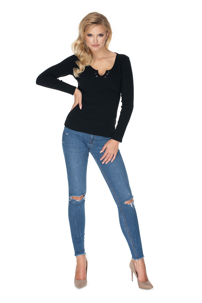  Blouse model 134580 PeeKaBoo  black