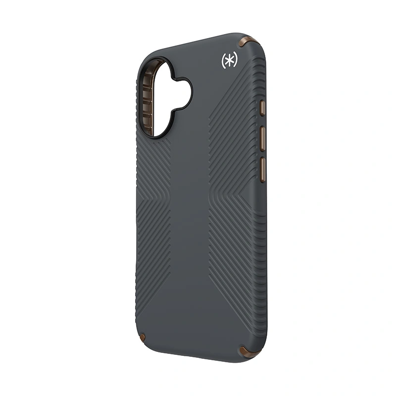 Case Speck Presidio2 Grip Apple iPhone 16 (Charcoal Grey / Cool Bronze / White)
