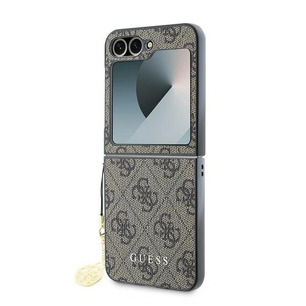 Case Guess GUHCZF6GF4GBR Samsung Galaxy Z Flip6 4G Charm brown/brown