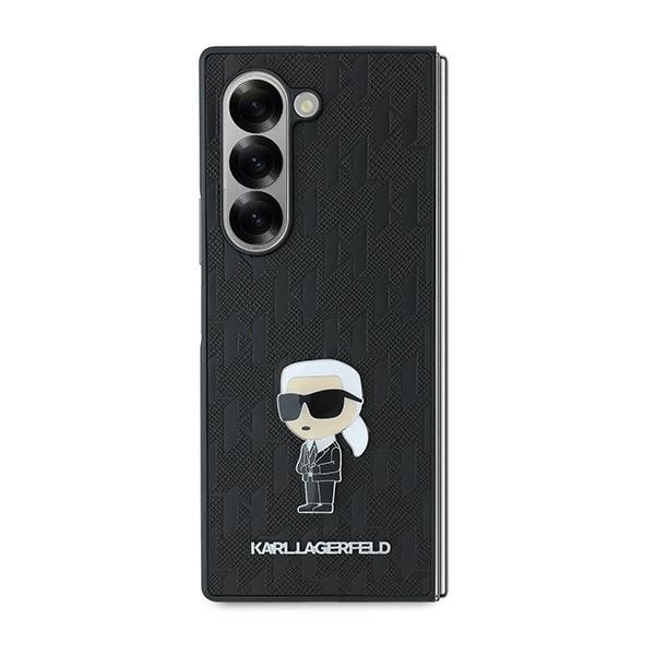 Case Karl Lagerfeld KLHCZFD6SAPKINPKK Samsung Galaxy Z Fold6 Saffiano Ikonik Pin black