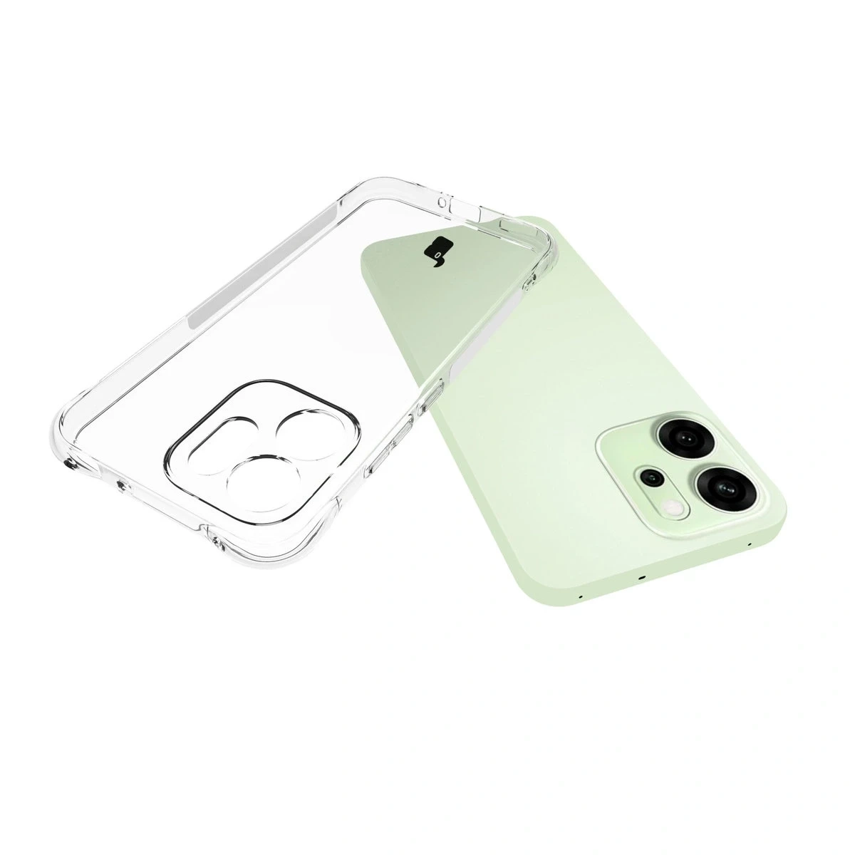Elastyczne etui Bizon Case Salpa do Oppo Reno 14 F / 14 FS przezroczyste