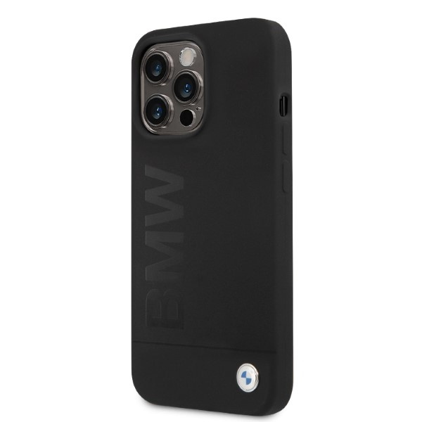 BMW BMHMP13LSLBLBK Apple iPhone 13 Pro black hardcase Silicone Signature Logo Magsafe