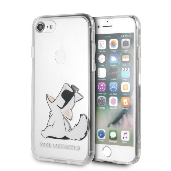 Karl Lagerfeld KLHCI8CFNRC Apple iPhone SE 2022/SE 2020/8/7 hardcase transparent Choupette Fun