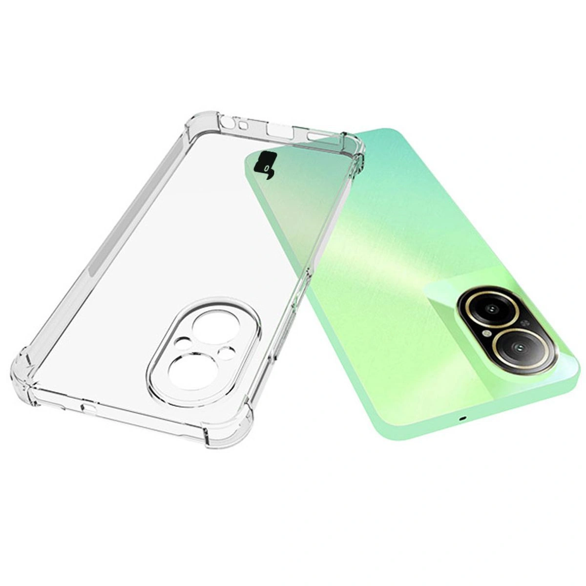 Bizon Case Clear Pack case + 2x screen glass Realme C67 4G clear