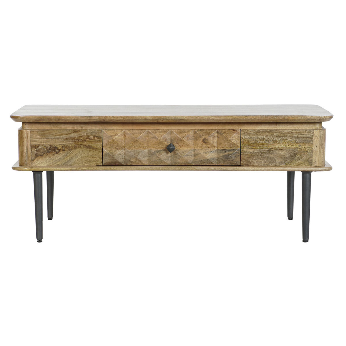 Centre Table DKD Home Decor 116 x 60 x 46 cm Metal Aluminium Mango wood