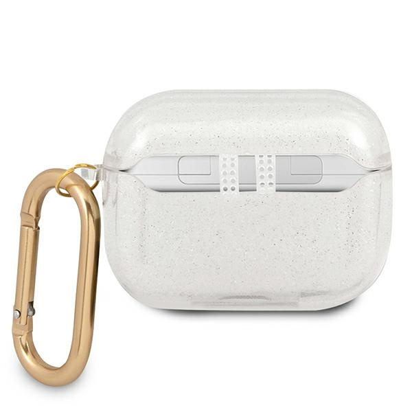 Guess GUAPUCG4GT Apple AirPods Pro cover Transparent Glitter Collection
