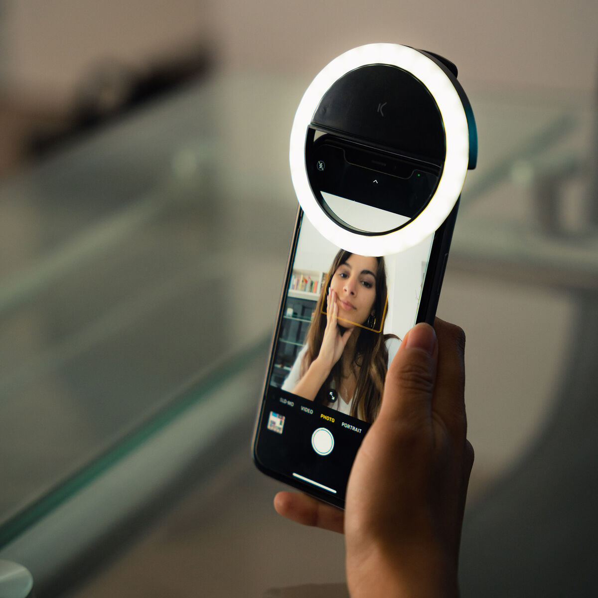 Rechargeable Selfie Ring Light KSIX 3W Rechargeable Selfie Ring Light KSIX 3W