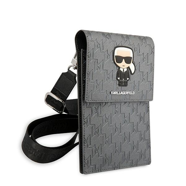 Karl Lagerfeld Bag KLWBSAMIPG silver Ikonik Karl Monogram Patch