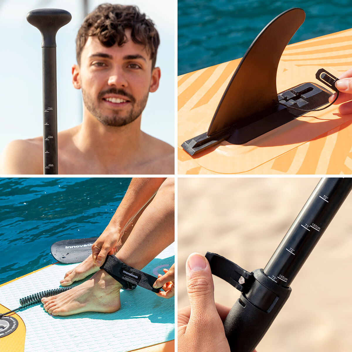 2 in 1 Aufblasbares Paddel-Board mit Sitz und Zubehör Siros InnovaGoods 10'5" 320 cm 2 in 1 Aufblasbares Paddel-Board mit Sitz und Zubehör Siros InnovaGoods 10'5" 320 cm