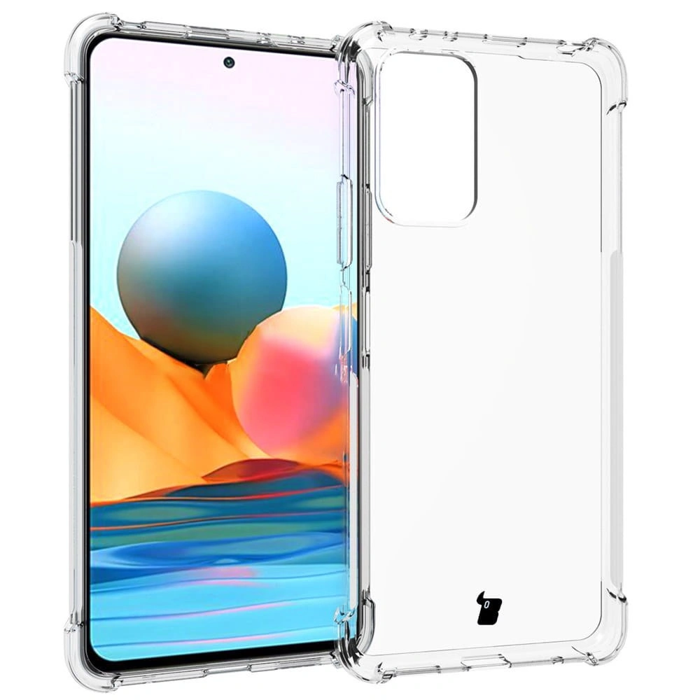 Bizon Case Clear Pack case + 2x screen glass + lens glass Xiaomi Redmi Note 10 Pro clear