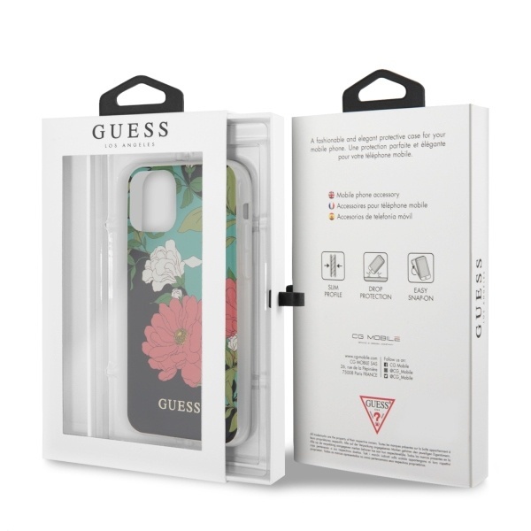 Guess GUHCN65IMLFL01 Apple iPhone 11 Pro Max black N°1 Flower Collection