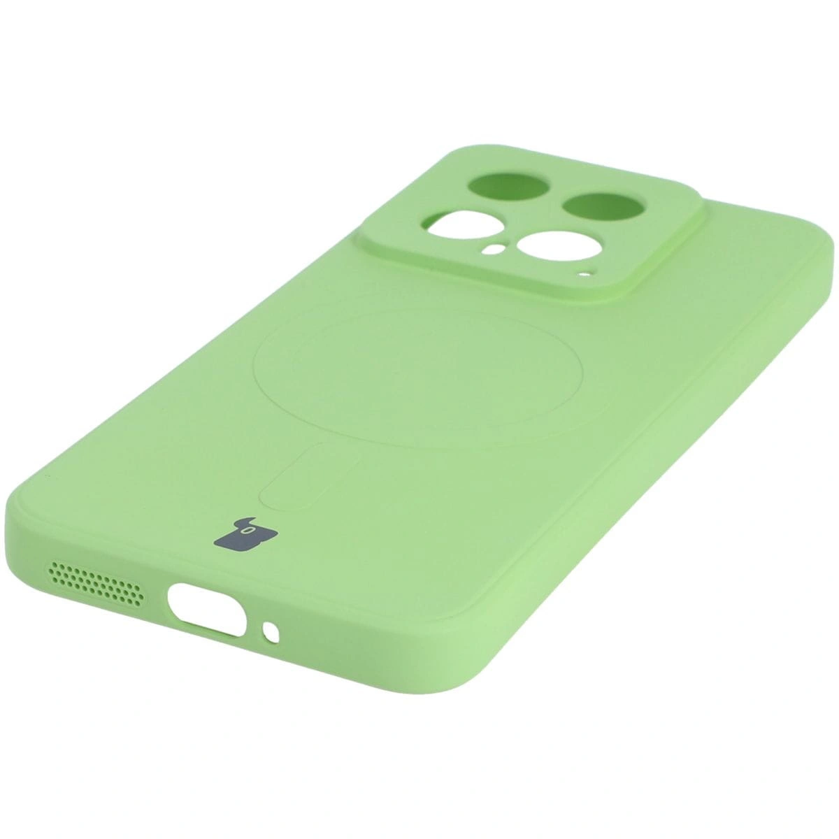 Bizon Case Silicone Magnetic Sq Xiaomi 14 light green