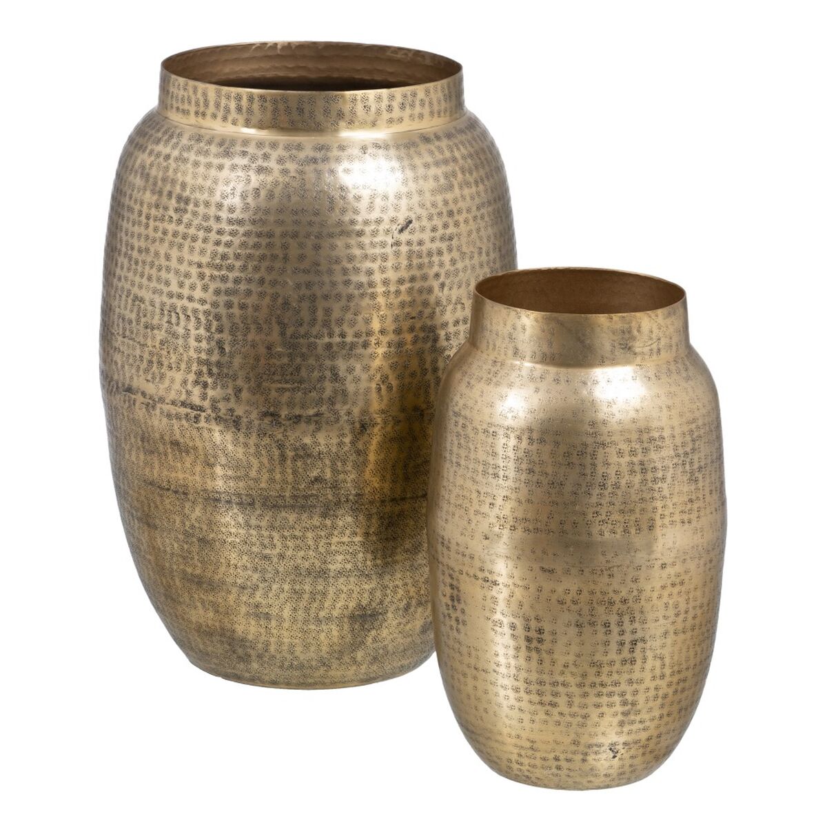 Vase 46 x 46 x 64 cm Gold Aluminium (2 Stück)