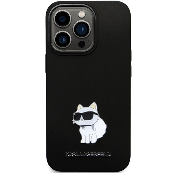 Karl Lagerfeld KLHCP13LSMHCNPK iPhone 13/13 Pro hardcase Silicone C Metal Pin black