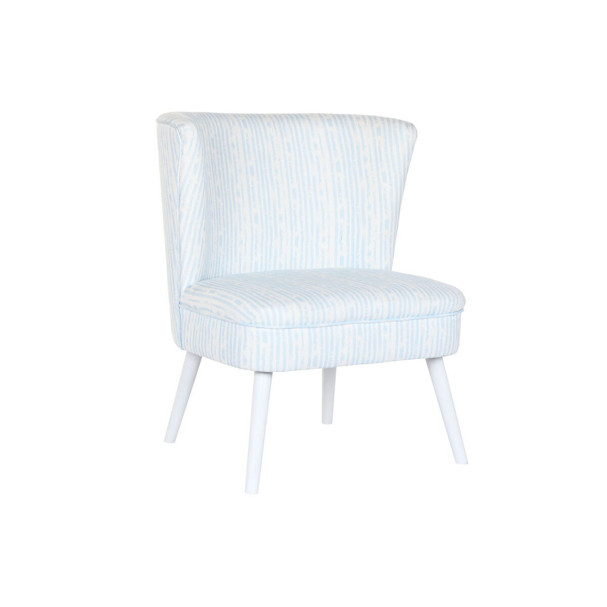 Fotel DKD Home Decor 73 x 67 x 85 cm Niebieski Drewno Biały