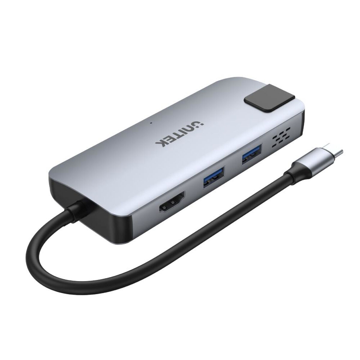 USB Hub Unitek uHUB P5+ Black Grey