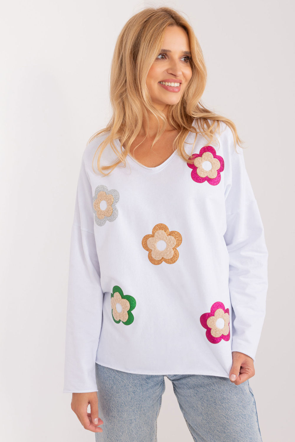  Blouse model 193476 Italy Moda  white