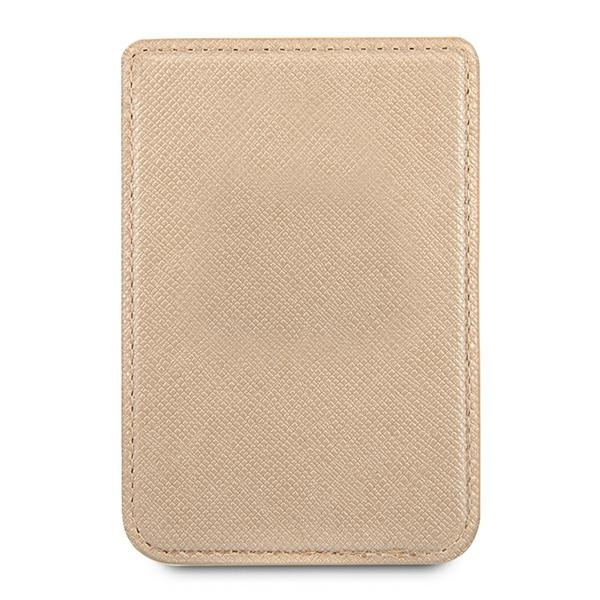 Guess Wallet Card Slot GUWMSSASLGO MagSafe Saffiano gold
