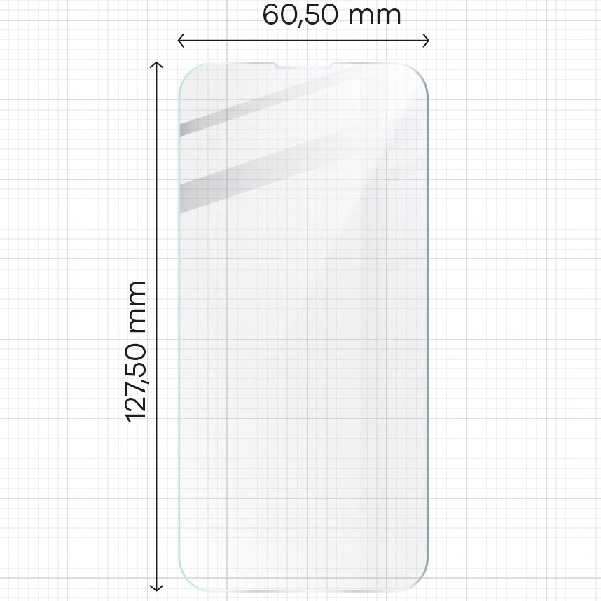 BIZON Clear 3x screen glass + camera glass Apple iPhone 13 Mini