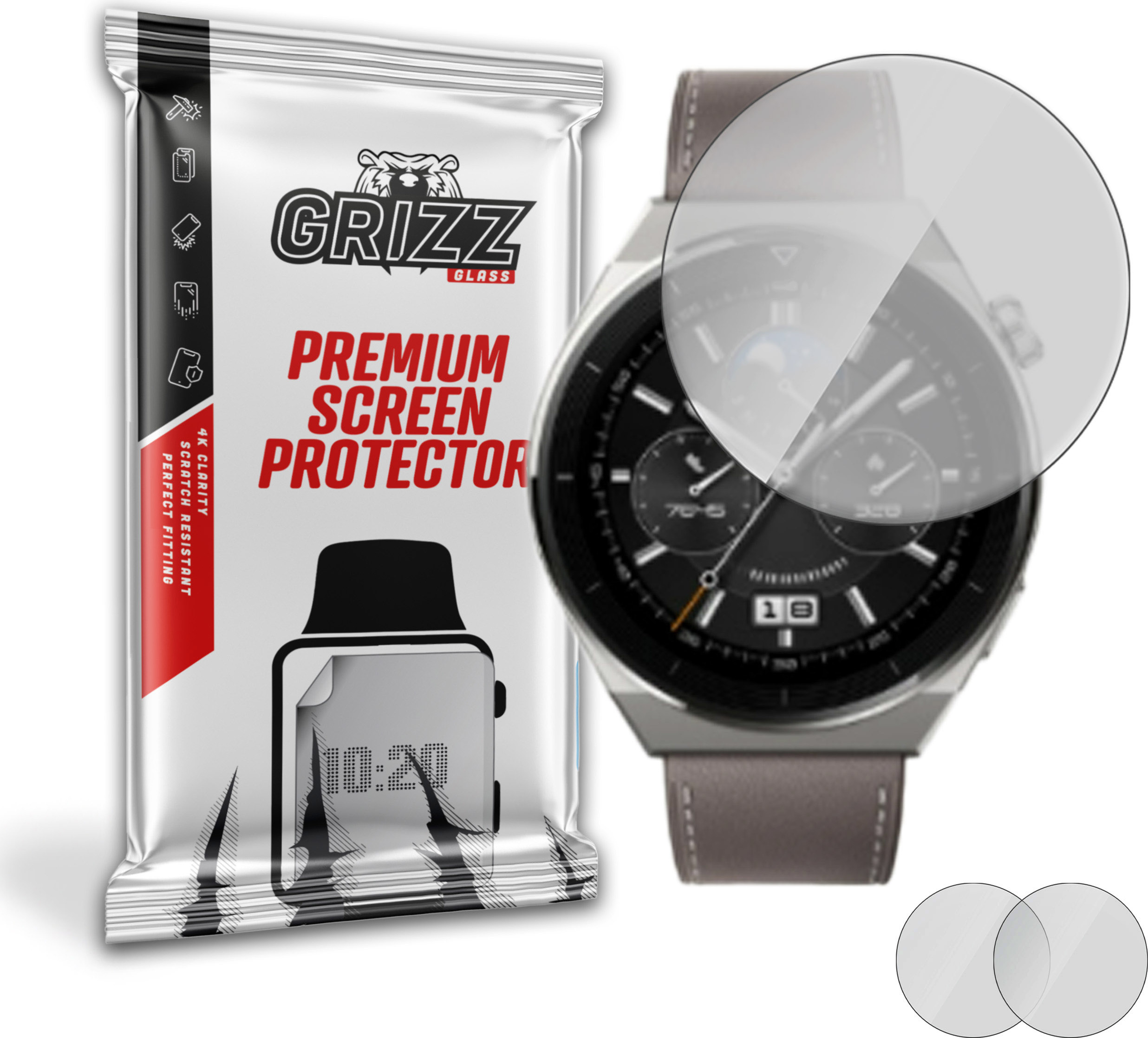 GrizzGlass PaperScreen Huawei Watch GT 3 Pro 46mm