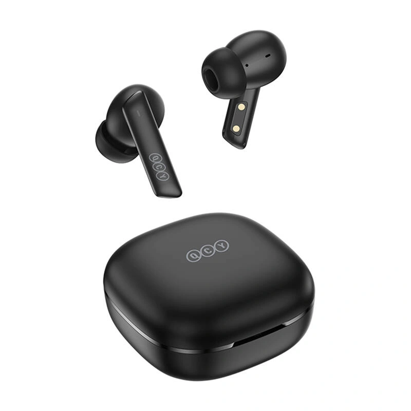 TWS wireless dock headphones QCY HT05 ANC Bluetooth 5.2 black