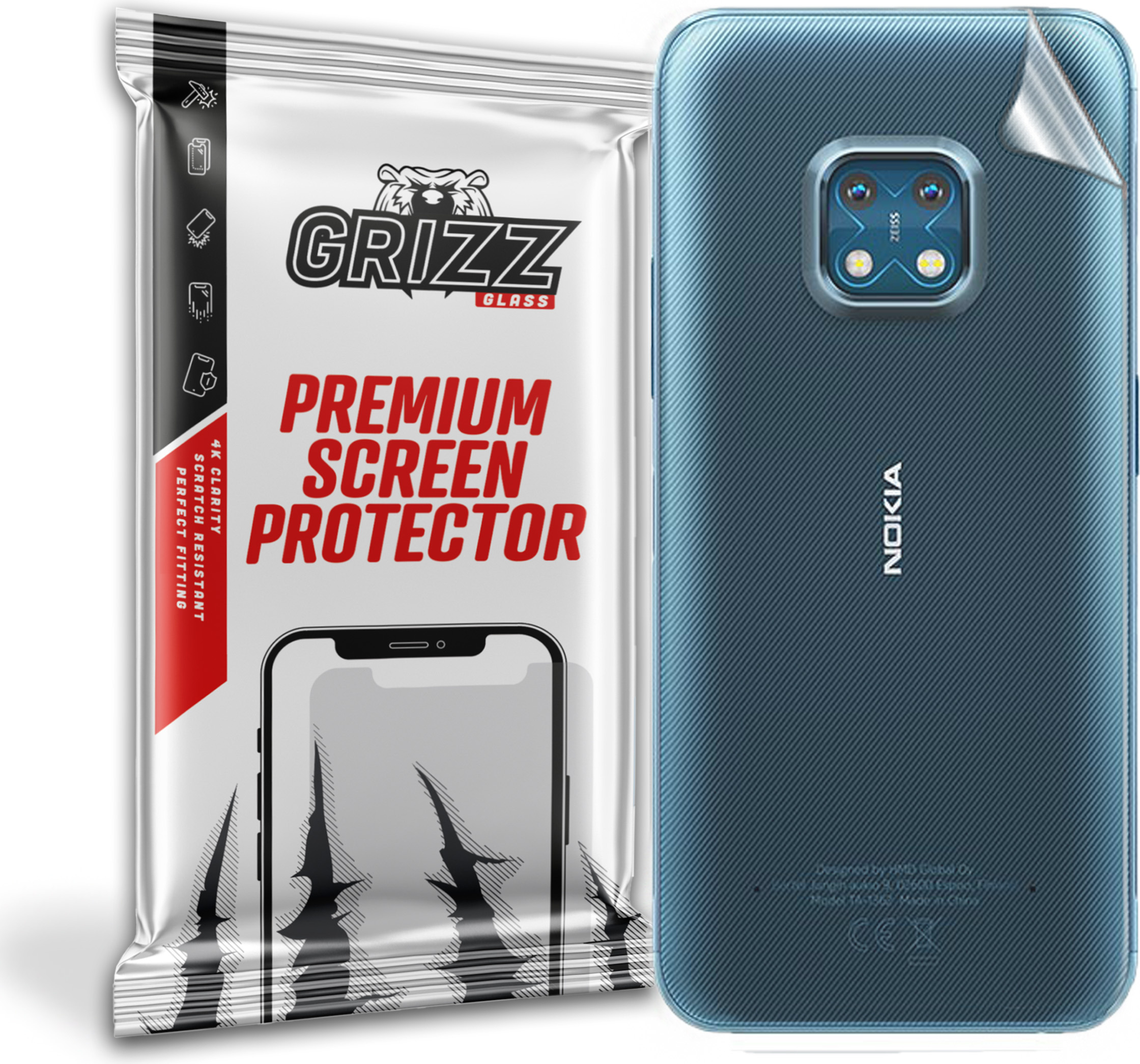 GrizzGlass SatinSkin Nokia XR20