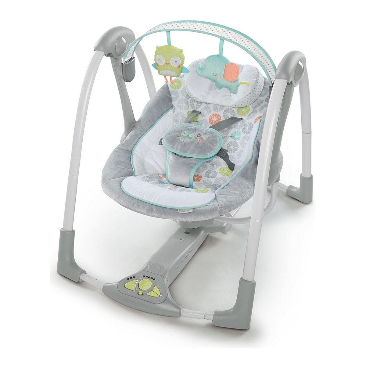 Rocking Chair Ingenuity Compact Swing - Hugs & Hoots Grey White Rocking Chair Ingenuity Compact Swing - Hugs & Hoots Grey White