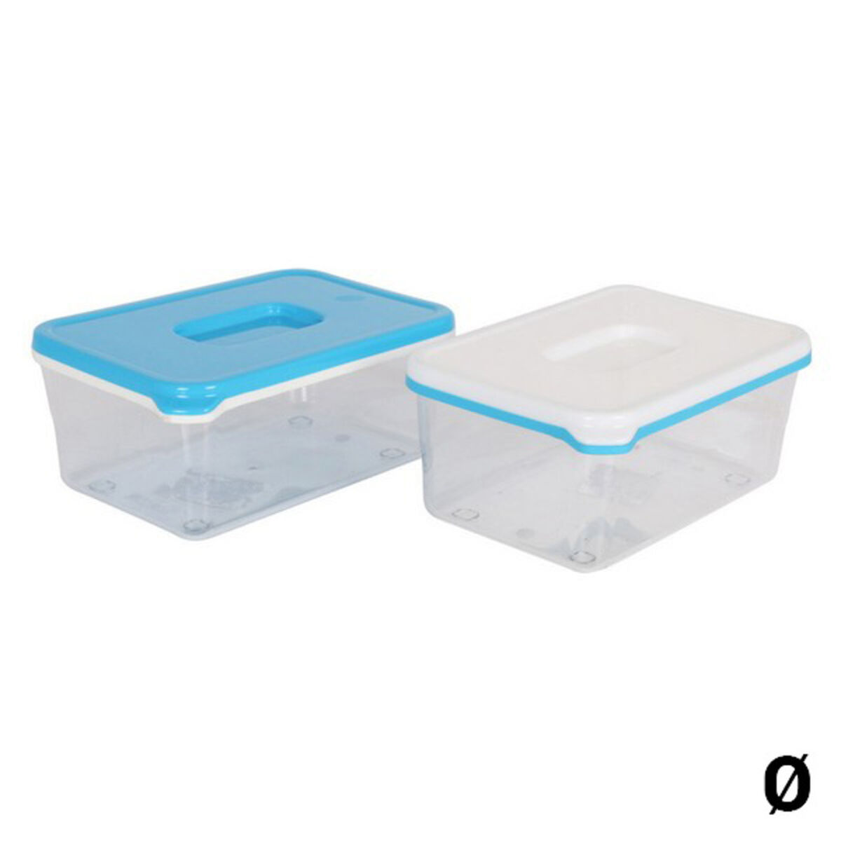 Lunch box White & Blue