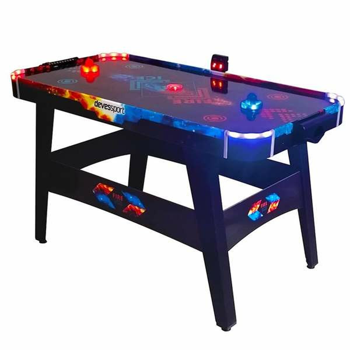 Hockey Table Fire & Ice 146 x 71 x 82 cm LED Lights