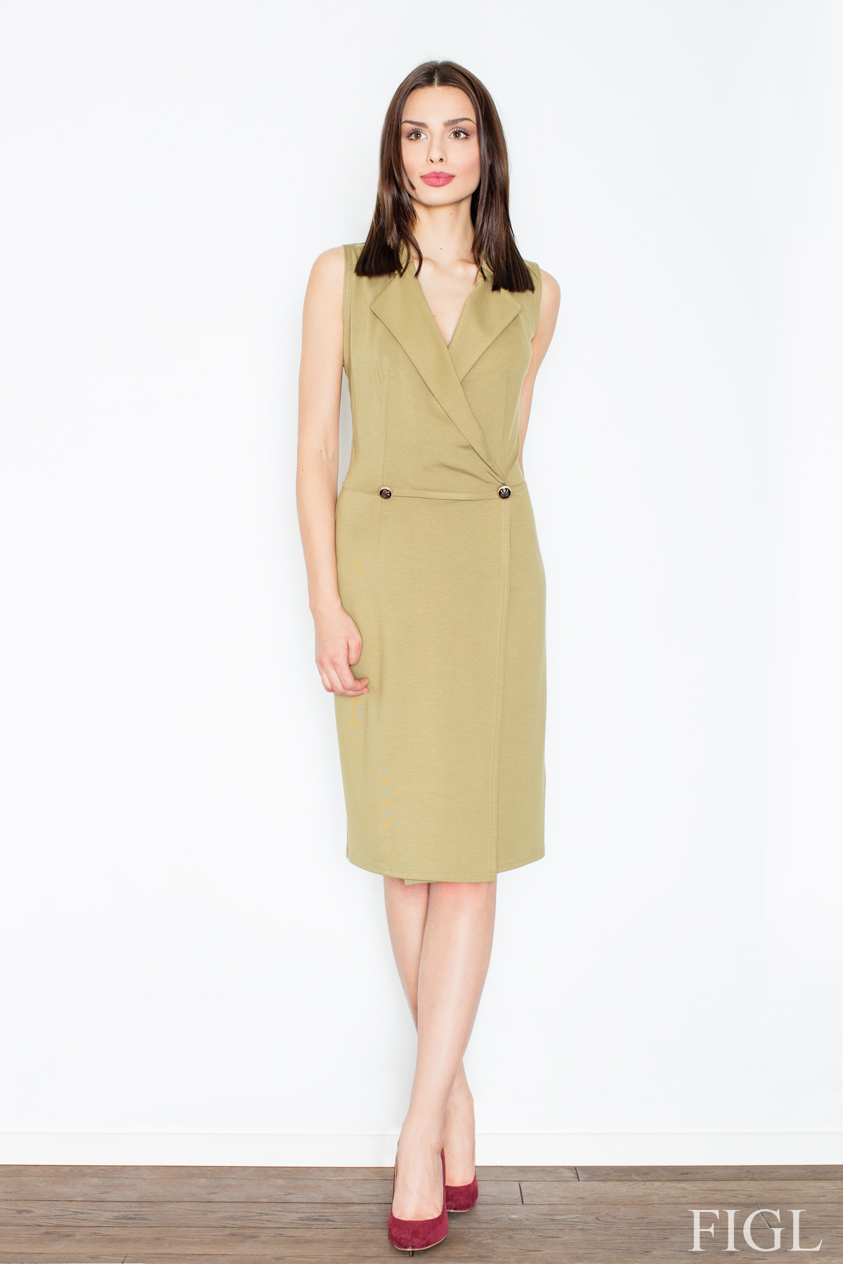 Alltagskleid model 52574 Figl grün Damen