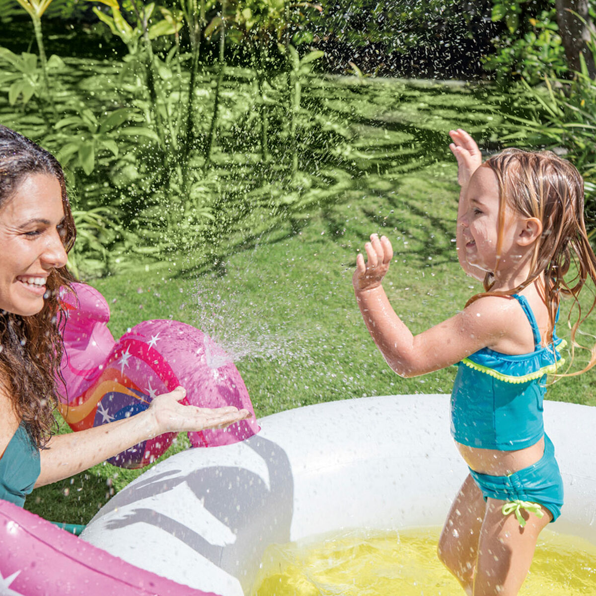 Inflatable Paddling Pool for Children Intex Unicorn 27,2 x 10,4 x 19,3 cm 151 L (4 Units)