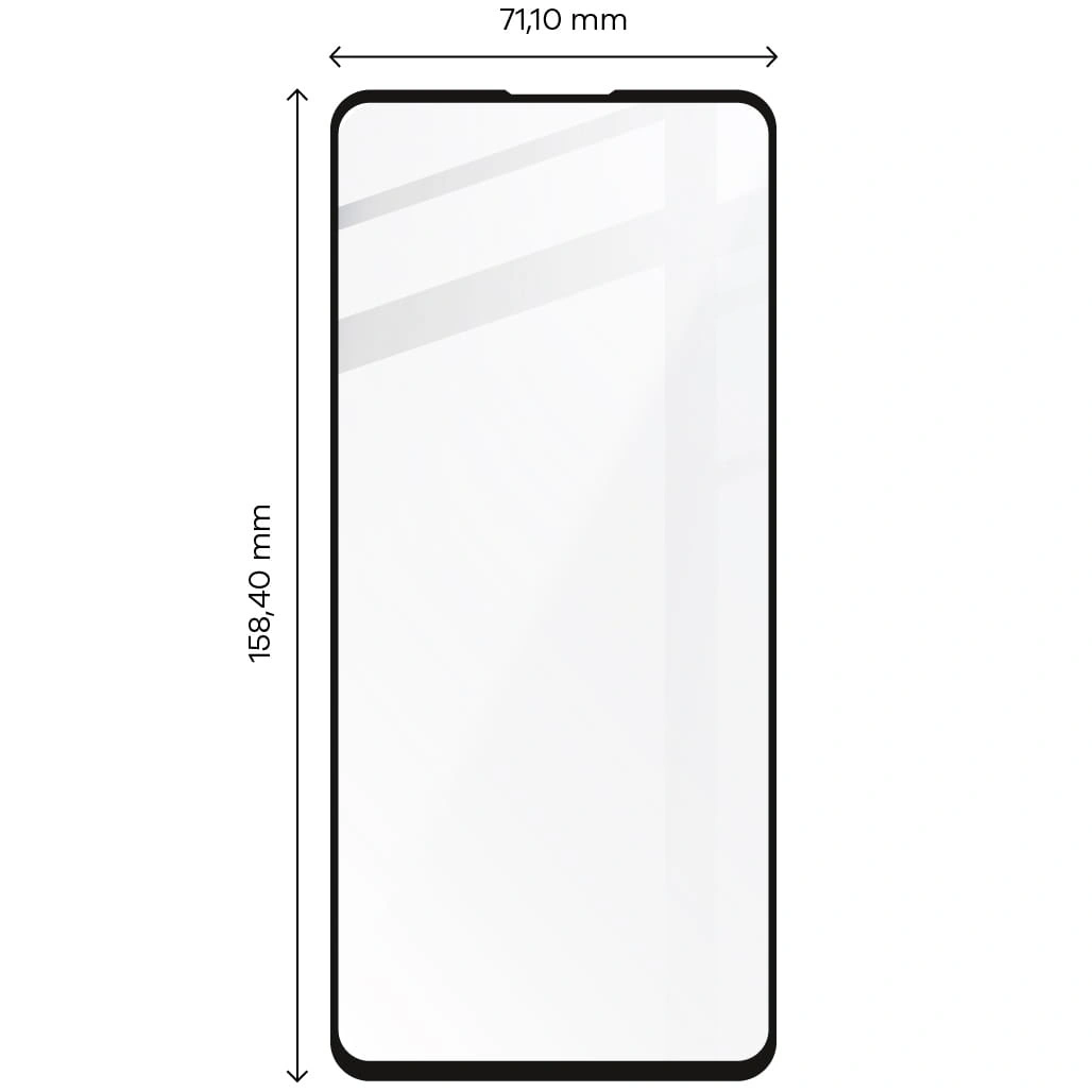 Bizon Glass Edge Samsung Galaxy A73 5G black