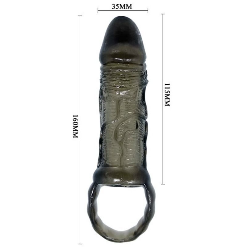 MEN EXTENSION COVER PENIS AND STRAP 11.5 CM